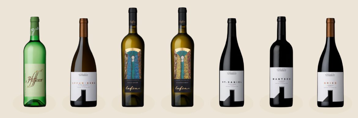 Die sieben Schreckbichl-Weine der geplanten Weinbegleitung